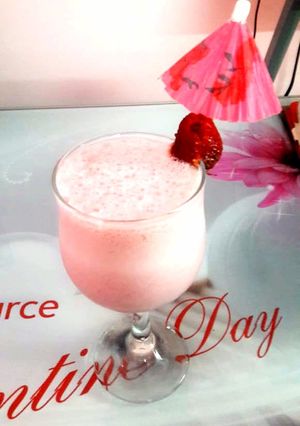 A picture of Strawberry milkshake.