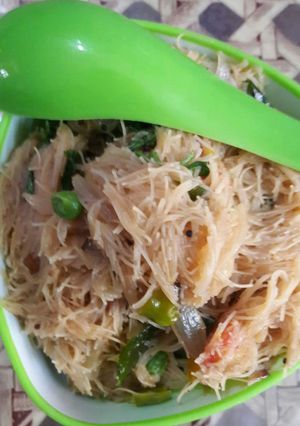A picture of Vermicelli upma.