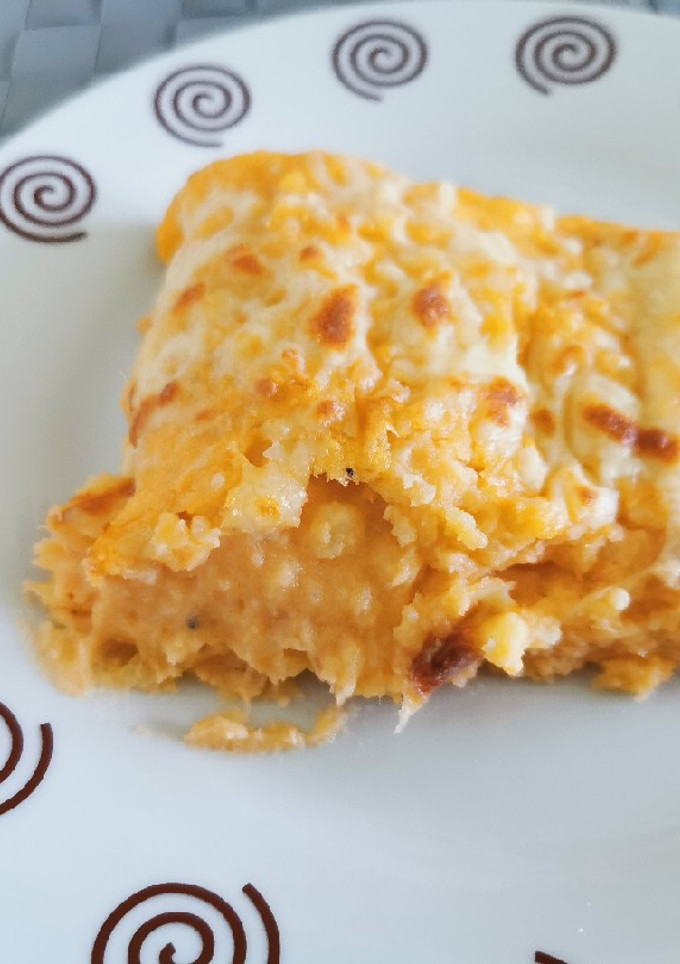 Una foto de Puré de patatas gratinado