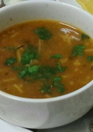 صورة لوصفة شوربة الدجاج بالشعيريه