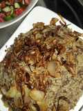 Mujaddara with Bulgur