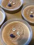 Crèmes « skull » café et violette (crèmes à l agar agar)