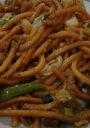 Foto resep Mie lidi atau mie gomak..maknyoss