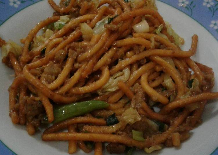 Cara Menyiapkan Mie lidi atau mie gomak..maknyoss Super Lezat