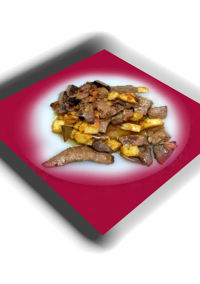 Una foto de Hígado encebollado con patatas