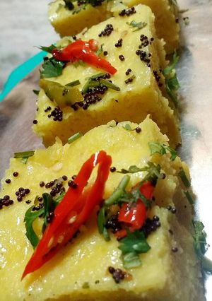 A picture of Mixed Dal Dhokla.