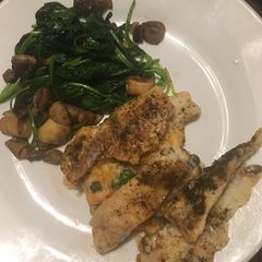A picture of Mushroom and Spinach Sauté.
