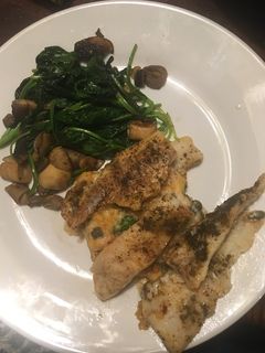 A picture of Mushroom and Spinach Sauté.