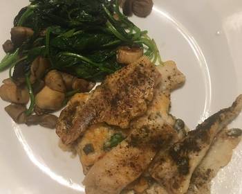 Easy Fast Cooking Mushroom and Spinach Saut Restaurant Style