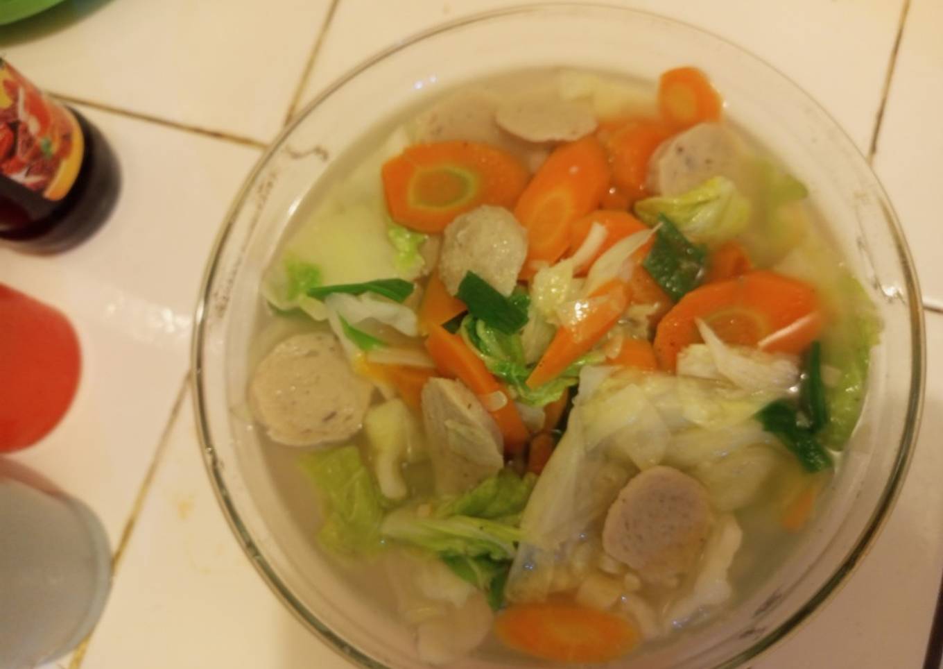 Tumis sayur dan bakso #33