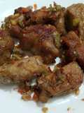 Masas de cerdo fritas