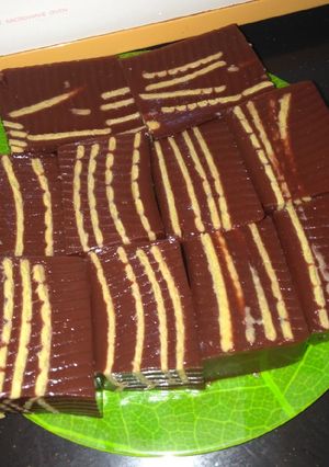 Foto resep Puding coklat lapis crispy anti gagal
