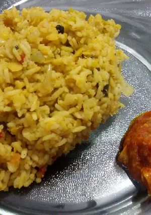 A picture of Red Lentils Khichdi.