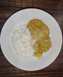 Pollo al curry con riso basmati