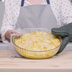A picture of Potato and squash casserole.