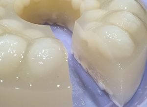 Foto resep Pudding Kelapa Longan / Coconut Longan Pudding