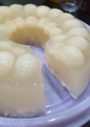 Foto resep Pudding Kelapa Longan / Coconut Longan Pudding