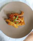 Lườn cá hồi chiên mắm