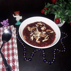 A picture of Beetroot carrot halwa.