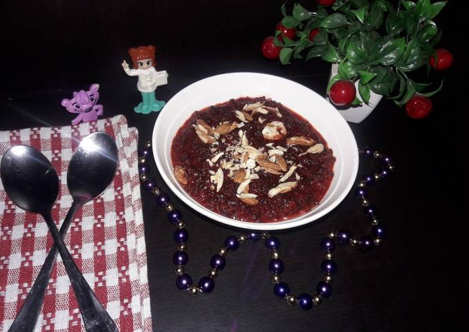 Beetroot carrot halwa