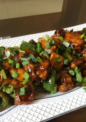 A picture of Paneer chilli.