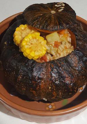 Una foto de Carbonada criolla en zapallo cabutiá 🥘