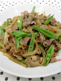 黑胡椒肉片炒甜豆 ★肉片快餐 7 的食譜成品照片