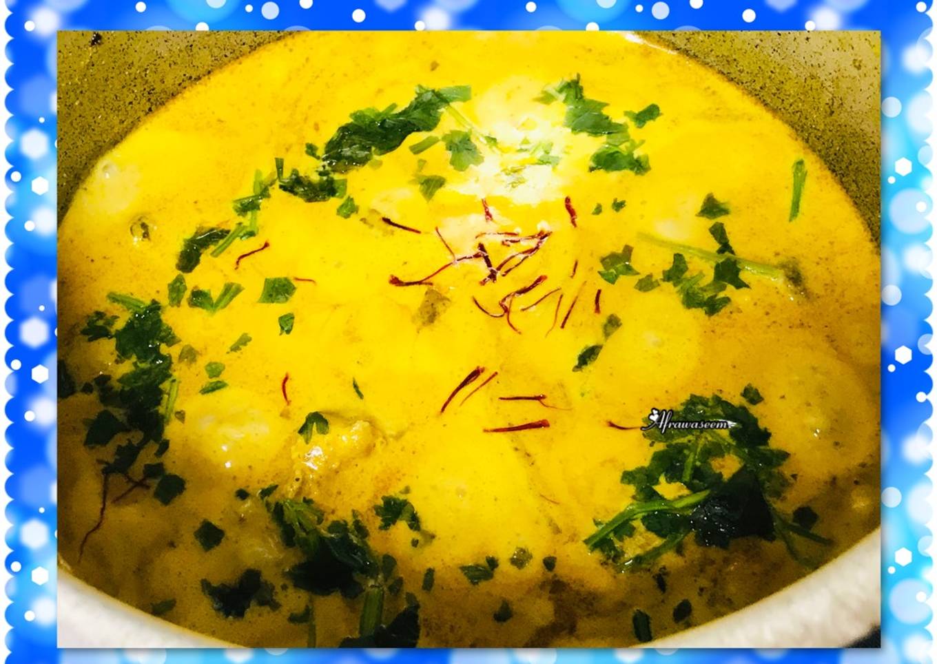 Saffron chicken korma