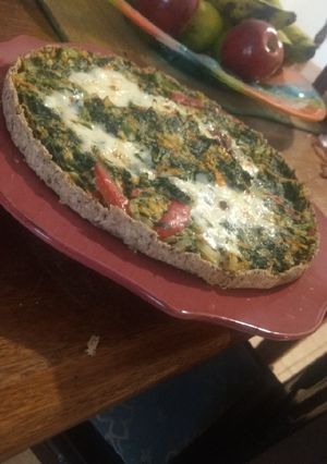 Una foto de Tarta de avena con verduras