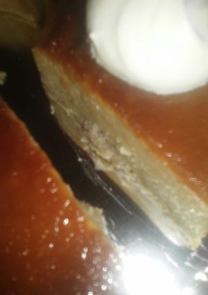 Una foto de Budín de pan con bananas