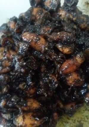 Foto resep Cumi item manis