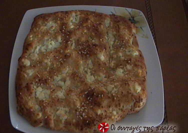 Very easy cheese bread from Halkidiki