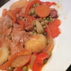 Una foto de Carne de cerdo a la portuguesa