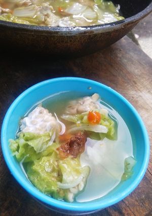 Foto resep Soup Asem Sawi Putih Tempe