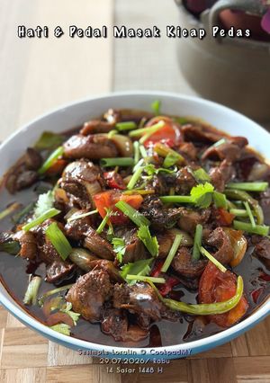 Gambar Hati & Pedal Ayam Masak Kicap