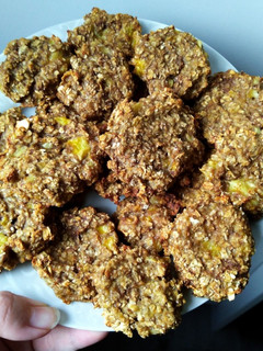 Una foto de Galletas de avena y plátano