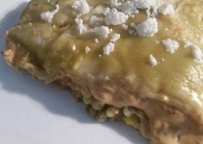 Recipe of Super Quick Homemade Green Enchilada Casserole