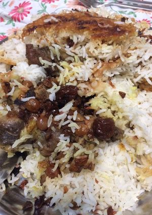 عکسی از دستور لایی پلو گوشت