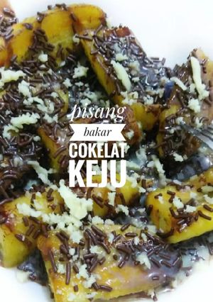 Foto resep Pisang bakar cokelat keju