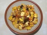 Oseng tahu terong goreng bumbu merah