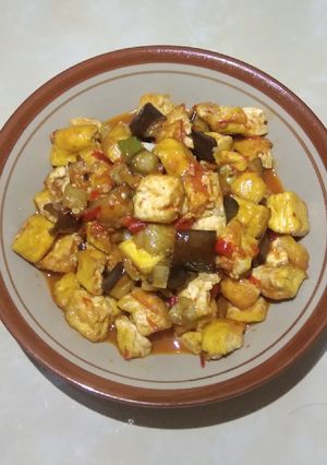 Foto resep Oseng tahu terong goreng bumbu merah