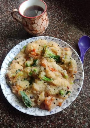 A picture of Vegetable Upma.