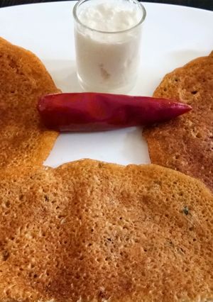 A picture of Oats besan chilla.