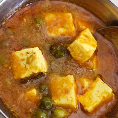 Matar paneer veg A picture of Matar paneer veg.