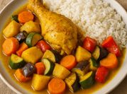 Une photo de poulet gingembre