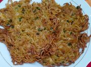 Gambar omelet indomie