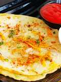 Instant Bread Onion Uttapam