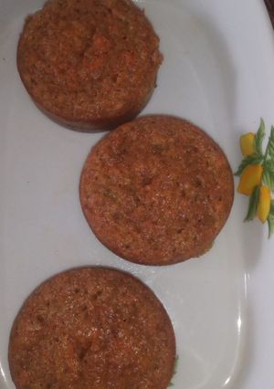 Una foto de Mini torticas de zanahoria
