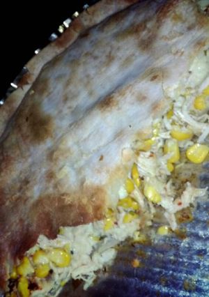 Una foto de Tarta de pollo y choclo