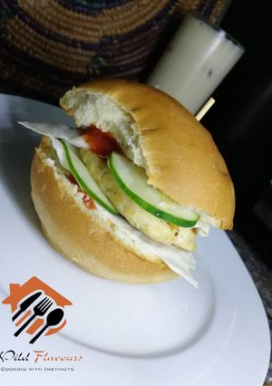 A picture of Chicken burger patties.